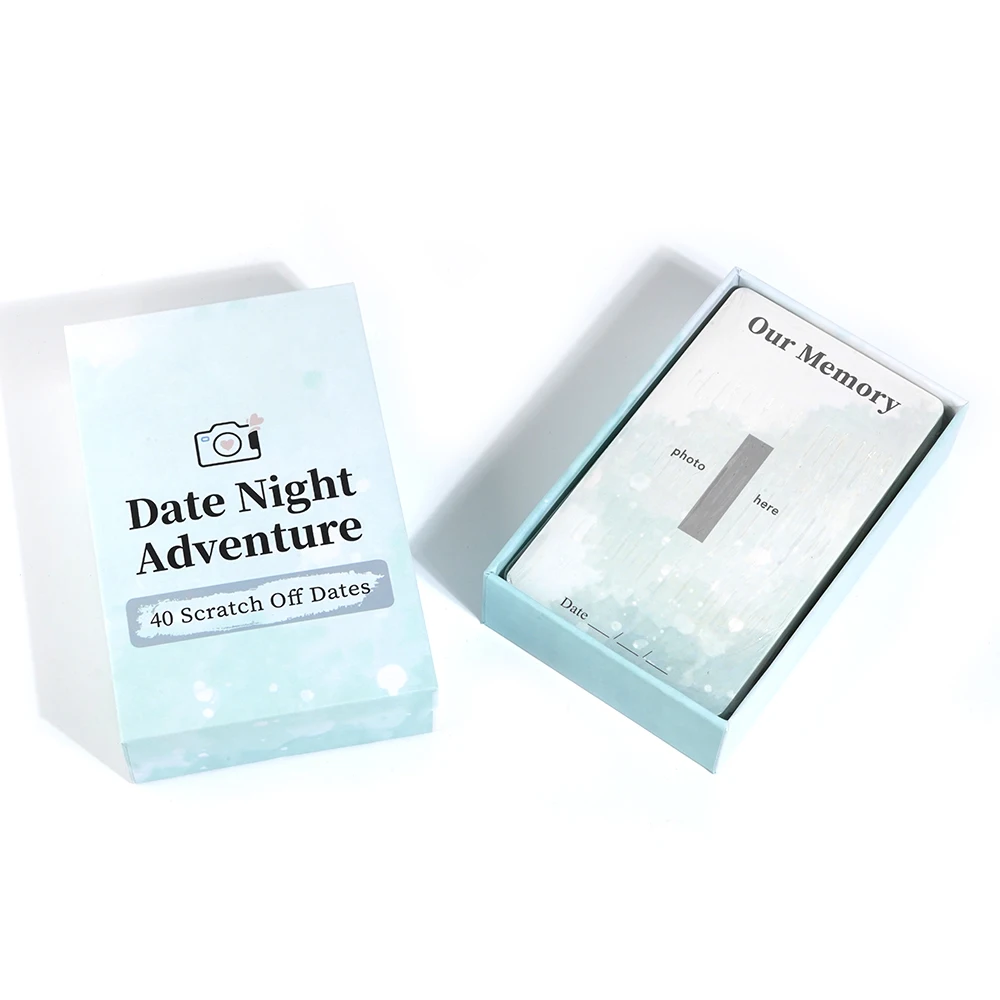 Date Night Advanture 40 Scratch Off Date For Couples, Romantic Gift, Fun Adventurous Card Game