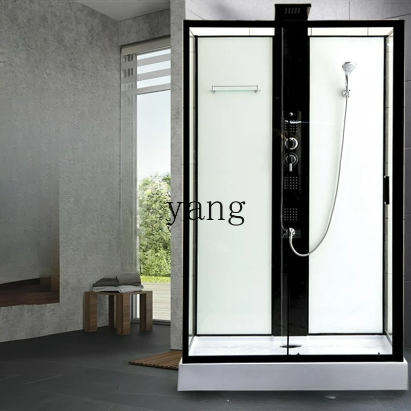 

LTT bathroom tempered glass door square bath room partition wet and dry separation artifact