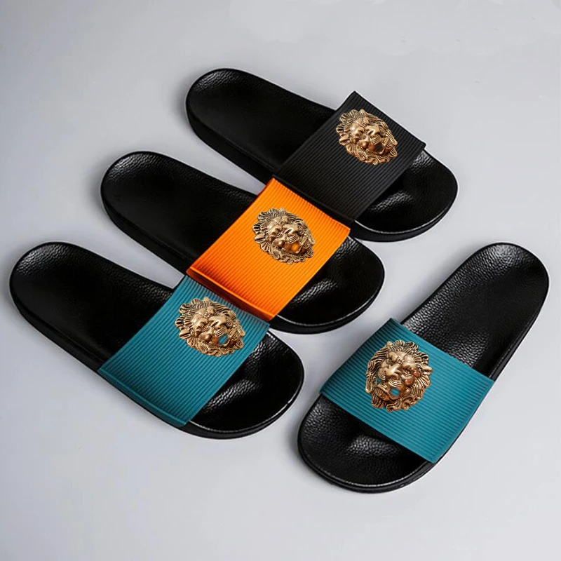 Nieuw Merk Heren Slipper Casual Zwart-Wit Schoenen Heren Designer Slipper Sandaal Zachte Zolen Dames Slipper Plus Sizet6