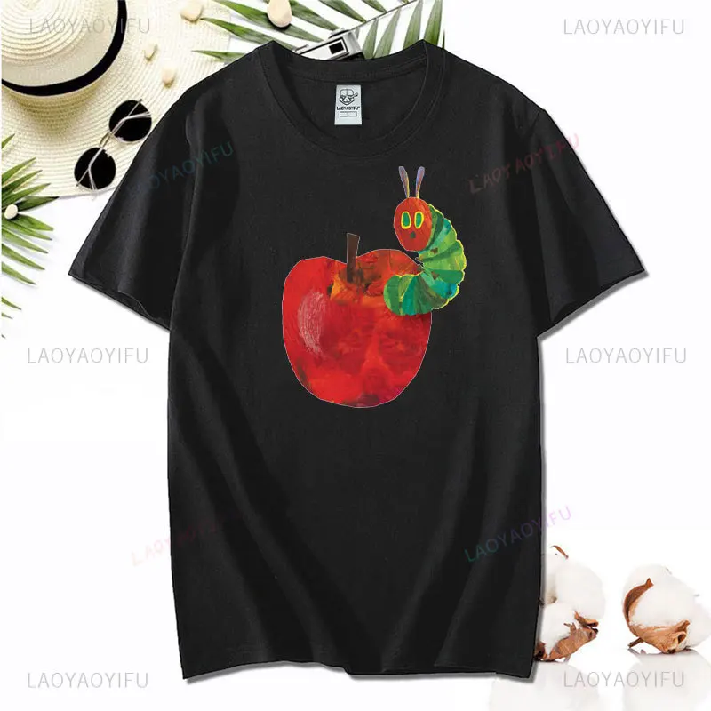 Eat The Rich Comfort T Shirt Hungry Caterpillar Cotton Tee Bookish Shirt Activist Shirt Kawaii Hunger Caterpillar Unisex T-shirt