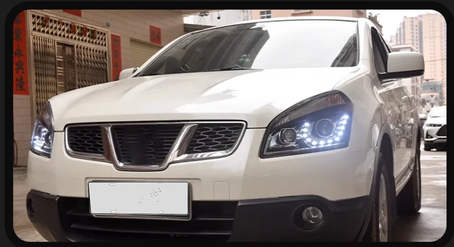 

LED Headlight For Nissan Qashqai 2008-2015 Turn Signals Daytime Running Lights