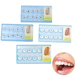 Gemas de dientes de cristal, adornos de joyería, dijes de dientes de moda, suministros dentales de diamantes de belleza, decoraciones orales, 10 unids/lote por caja