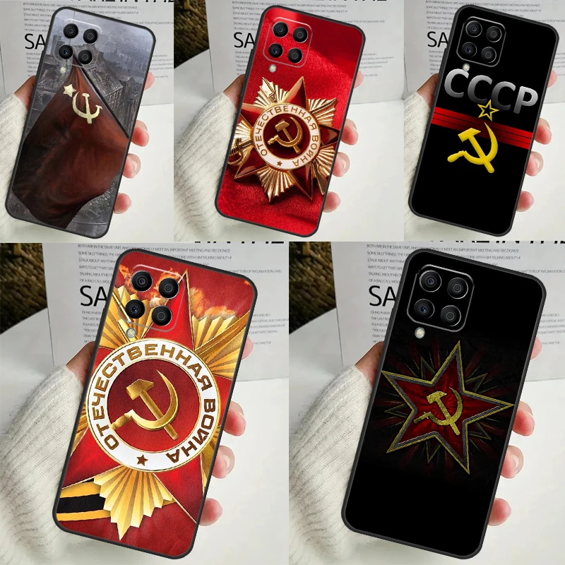 USSR Flag Soviet Union For Samsung Galaxy M55 M15 M13 M33 M53 M20 M30s M31s M12 M32 M52 M11 M51 M14 M34 M54 Case