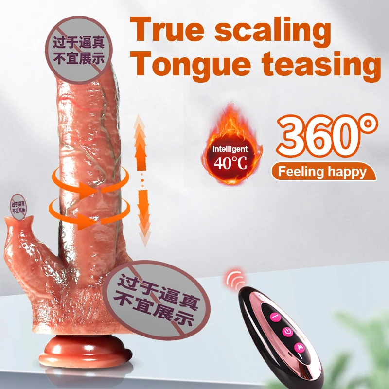 كبير تلسكوبي واقعية تهتز دسار هزاز التدفئة Thrusting دسار لعبة الجنس G-بقعة تحفيز الشرج تهتز للنساء