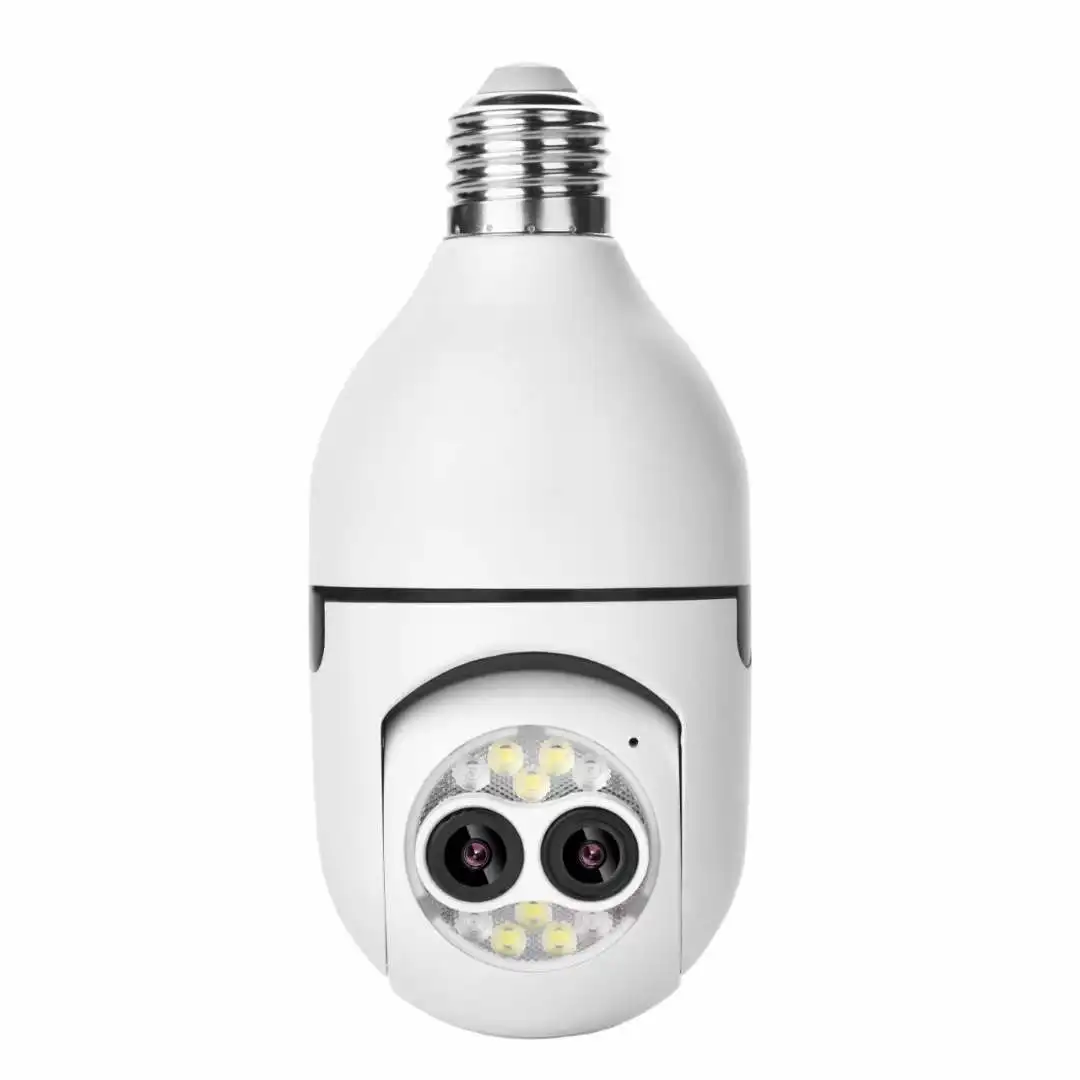 2MP 1080P iCsee APP Bluetooth 5X Zoom Dual Lens E27 Lamphead PTZ IP Dome Camera AI Humanoid Security CCTB Baby Monitor