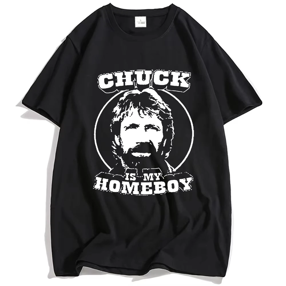 Men Clothing Chuck Norris Legends Don't Die T-shirt Summer Cotton Short Sleeve Tshirts Unisex Streetwear Design Graphic Merch