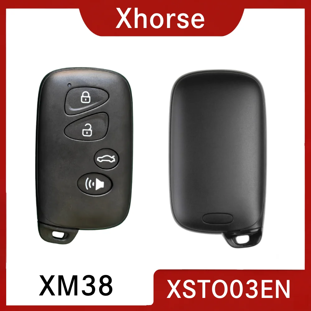 Универсальный смарт-ключ XHORSE XSTO03EN XM38 Series TOY.T с 4 кнопками, совместимый с VVDI Mini Key Tool/Key Tool Pro Max и другими устройствами.