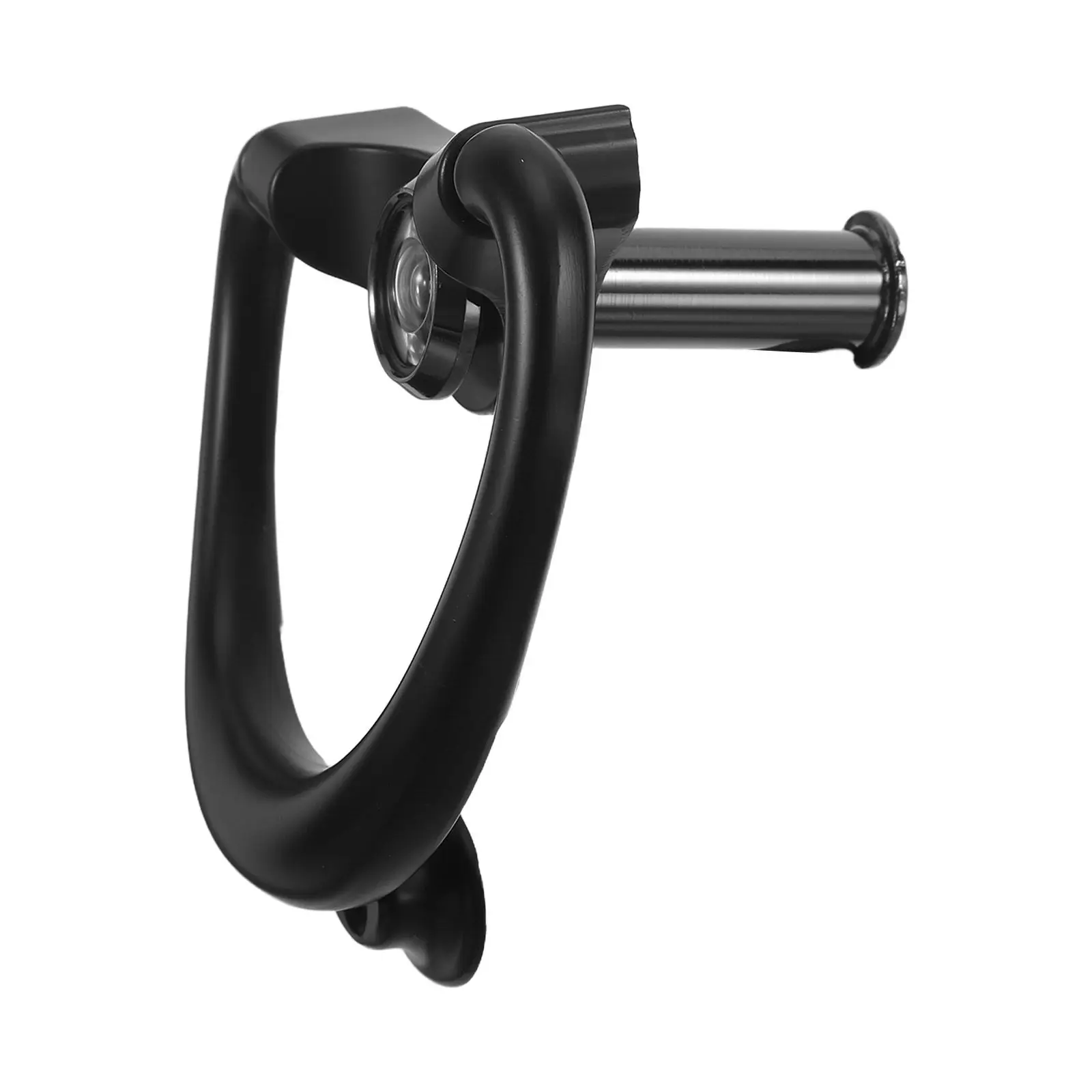 Decorative Entry Door Knocker Round Loop Ring Pull with Peephole Security Feature Weather Resistant Zinc Alloy for Farmhouse