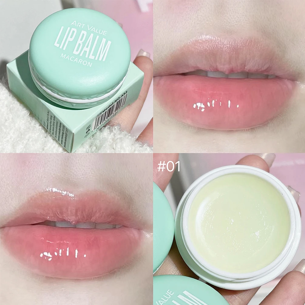 Fruit Lip Balm Makeup Lipstick Base Repairing Moisturizing Anti-Cracked Macaron Lip Balm Plumping Treatment Korean Cosmetics