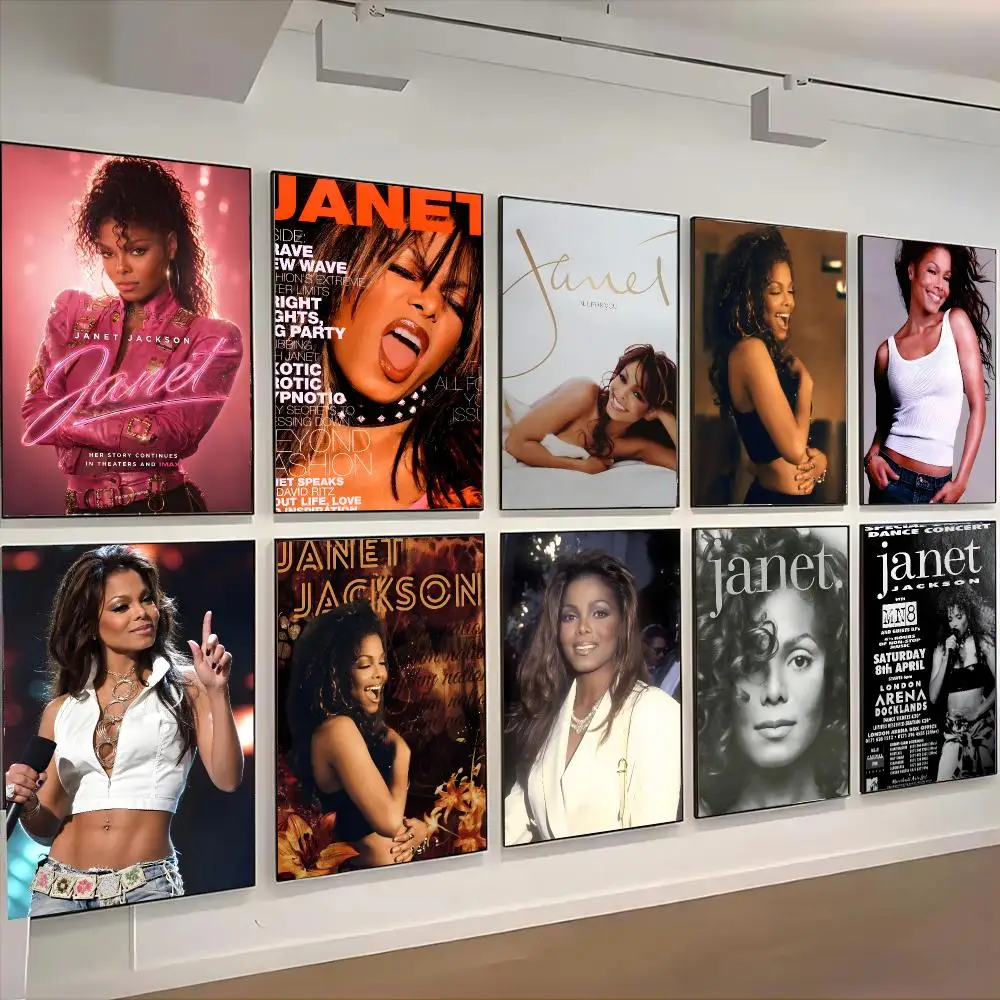 1pc Legendary Singer J-Janet Jackson Poster Living Room Bedroom Party Bar Decor Moisture-proof Art Wall Painting
