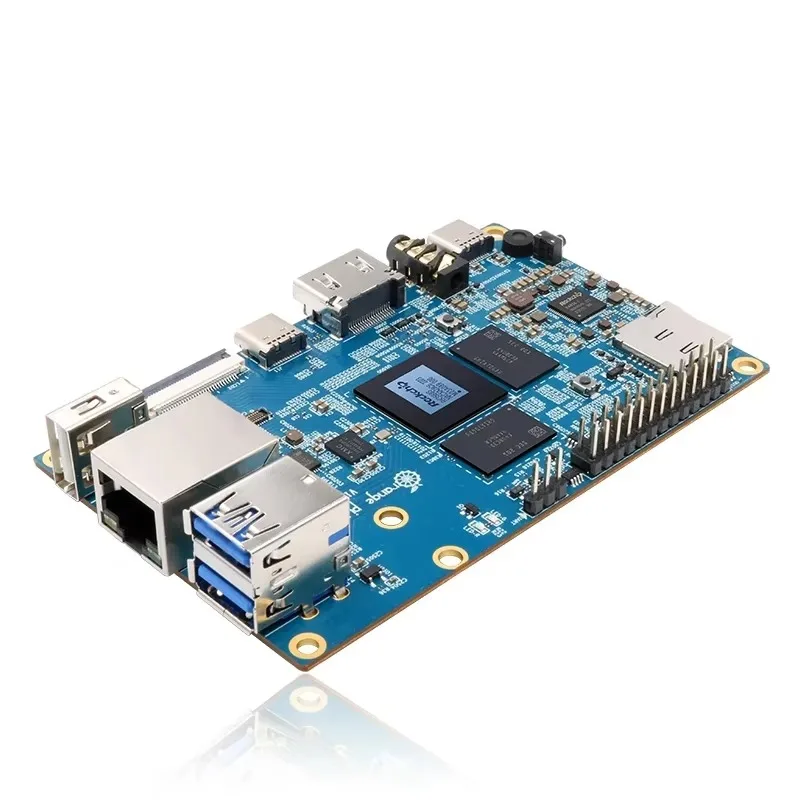 【Hot Sale】Orange Pi 5 4GB RK3588S,PCIE Module External WiFi+BT,SSD Gigabit Ethernet Single Board Computer, Run Android Debian OS view 2
