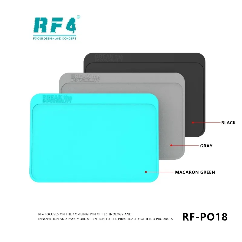 RF4 PO18 Heat Insulation Welding Working Mat Tablet Phone Repair Silicon Pad BGA Welding Station Welding Platform Tools