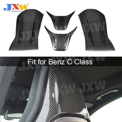 Carbon Fiber Seat Back Cover Trim Decoration Parts For Mercedes Benz W205 W176 W117 X156 CLA GLA A45 C63 AMG 2014-2019 Body Kits