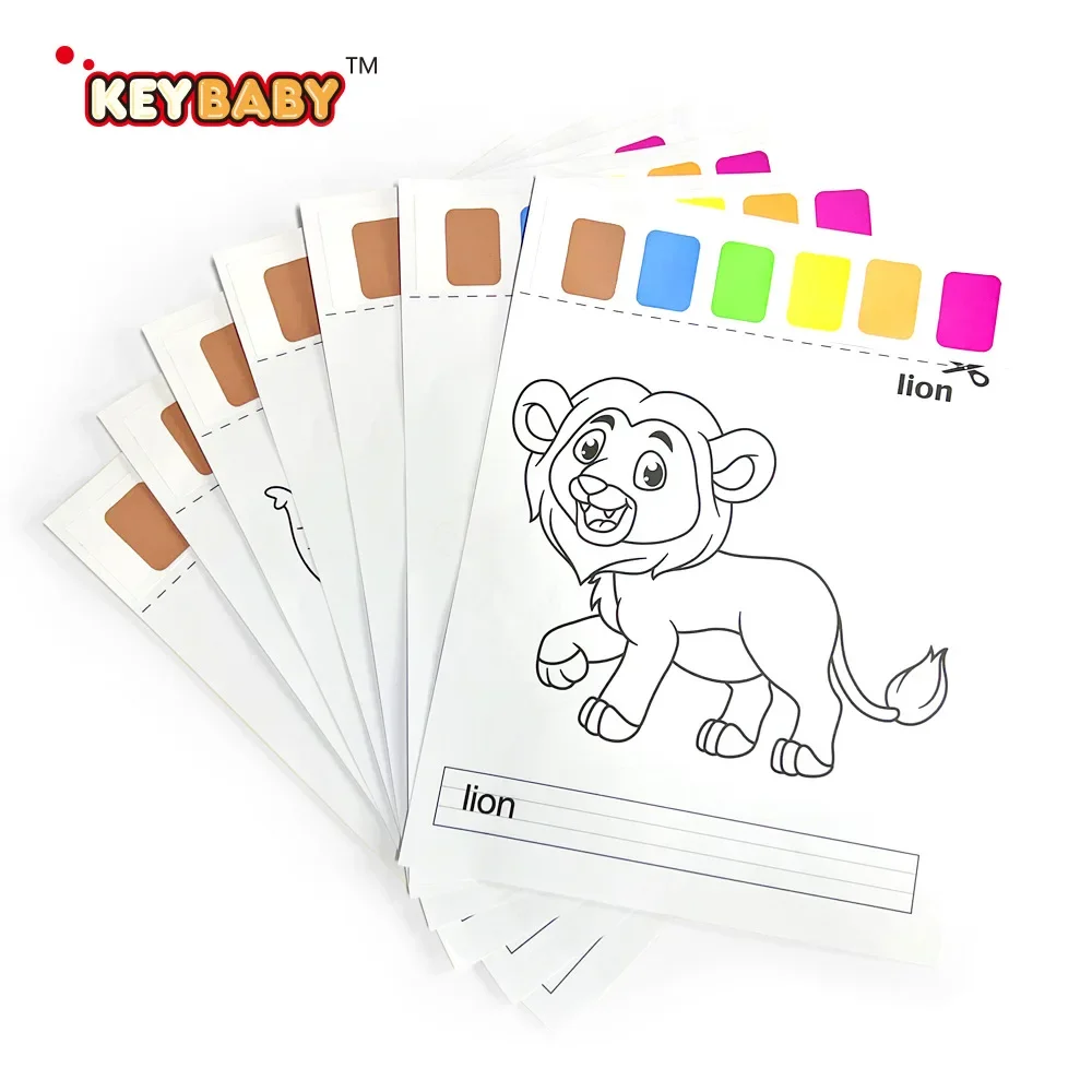 8Pcs Malbücher Spielzeug für Kinder Montessori Kinder Aquarell Papier Spielzeug Tragbare Baby Montessori Malerei Bildung Spielzeug