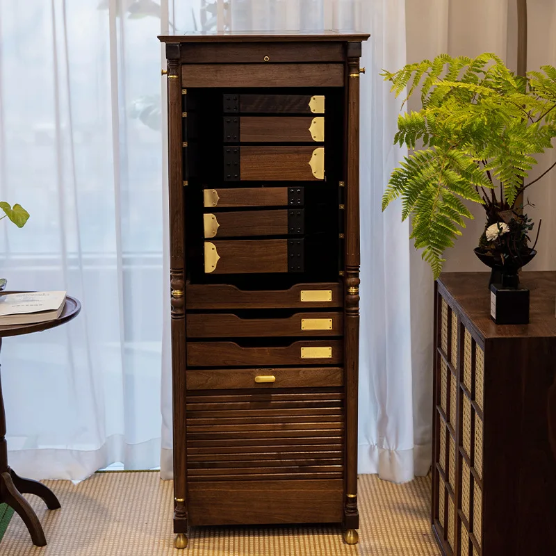 Североамериканский черный орех, стоматологическая чайная чашка, чайный сервиз для хранения, современный легкий роскошный пол, стоматологический шкаф Wenwan, чайный сервиз, шкаф