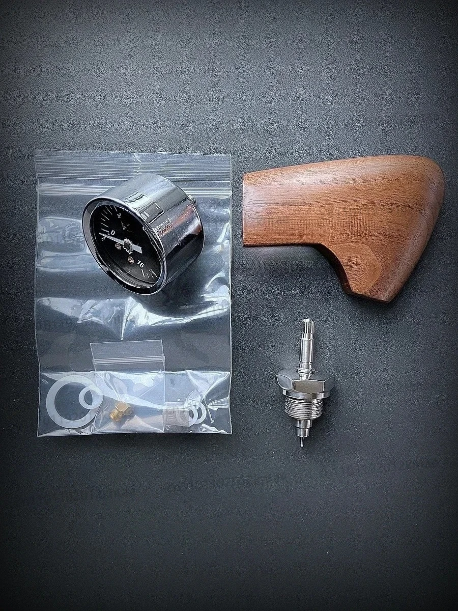 E61 coffee machine variable pressure needle flow limit valve pressure gauge
