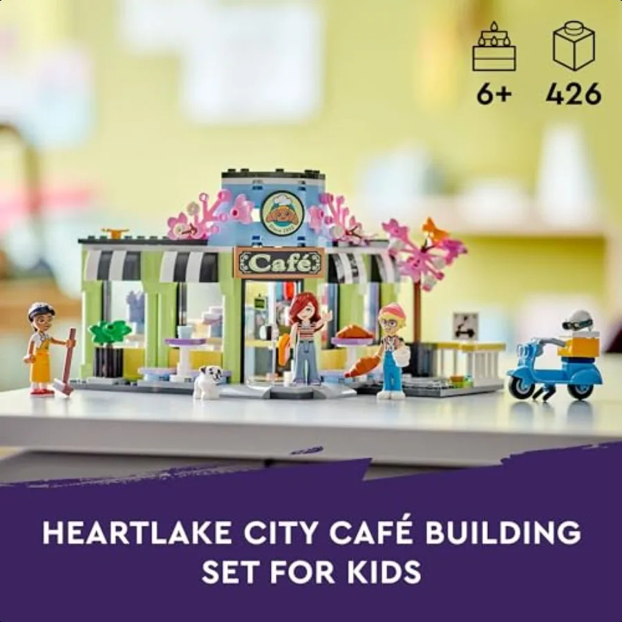 Amis Heartlake City Café jouets de construction semblant jouer jouets figurines Playset pour filles garçons âgés de 6 ans + jeu imaginatif W Mini poupée