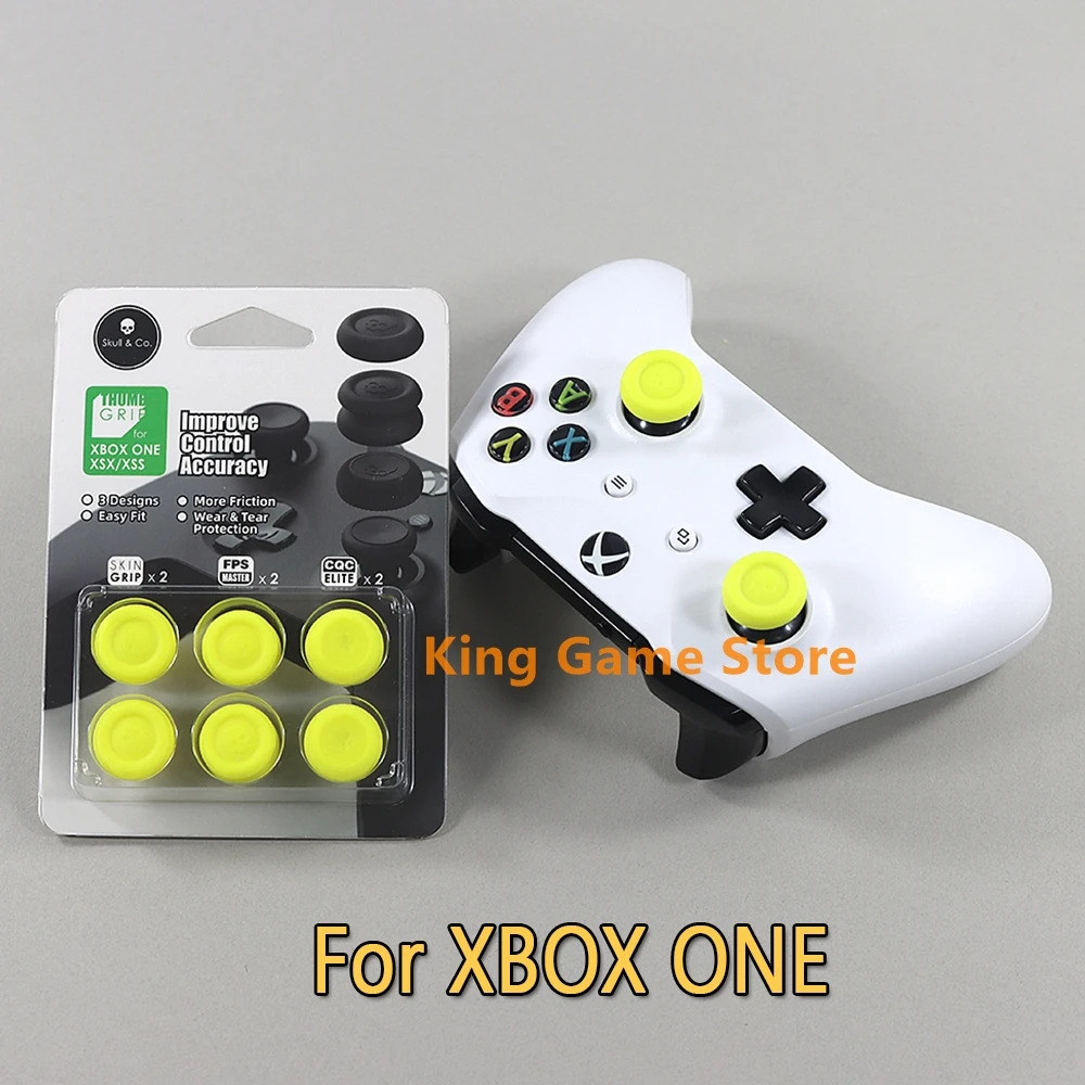 

10sets New Console Controller Skull Head Joystick Cap for XBOXONE Xbox Series Thumbs Anti-Slip Protect Cover Rocker Caps 6 in 1