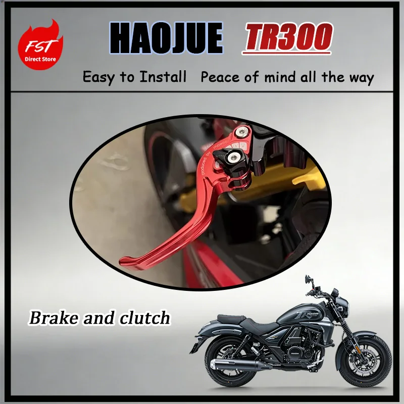 FOR Haojue  TR300 2-Finger Short Version Brake Clutch Lever Sport Control Ergonomic Anti-Slip Design Motorcycle Accessories