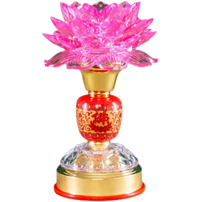 

1pc Buddhism Supplies Holy Lotus Candle Exquisite Solemn Buddhist Ceremony Worship Buddha Candle Buddhist Temple Decoration