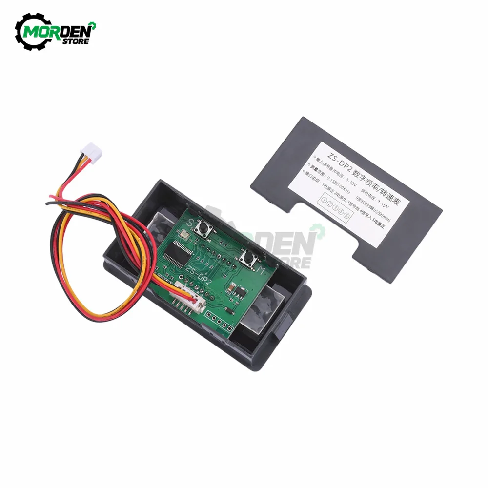 DC3-15V LED Tachometer Gauge RPM Speed Meter  5 Digit Frequency Meter Speedometer for Brushless Motor Controller Tool