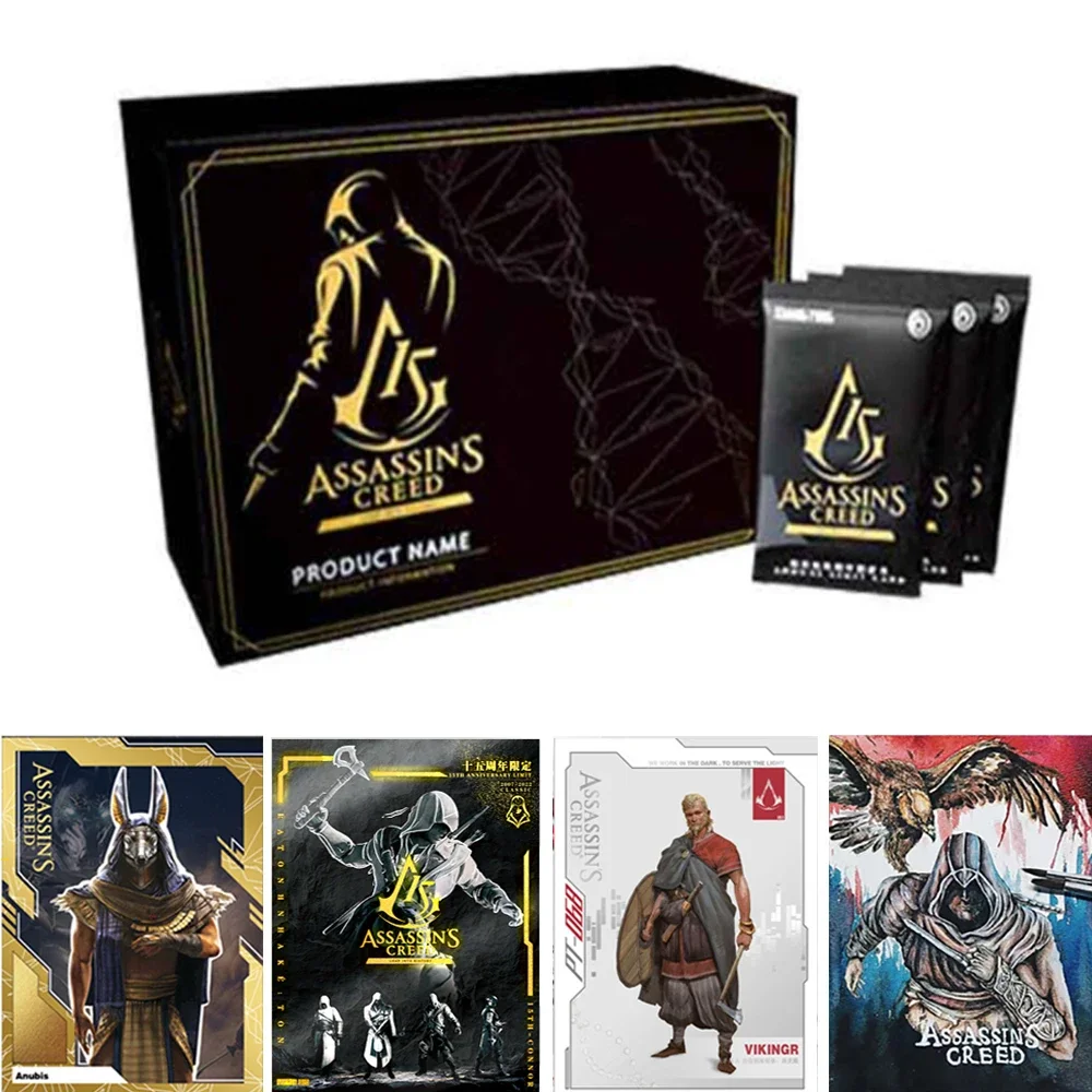 

Genuine Assassins Creed Cards 15th Anniversary Collection Commemorative Limited Handdrawn Hidden Anniversary Card Boy Hobby Toys