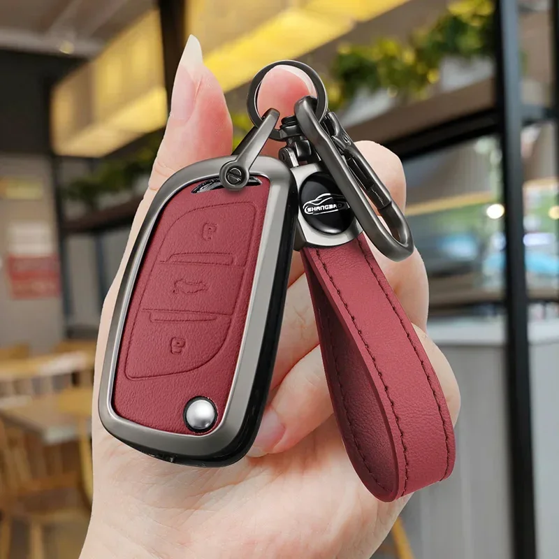 

AlloyFor Citroen C2 C3 C4 C5 C6 C8 DS4 For Peugeot 107 207 306 307 407 308 607 Car Key Case Cover Bag Shell Keychain Accessories