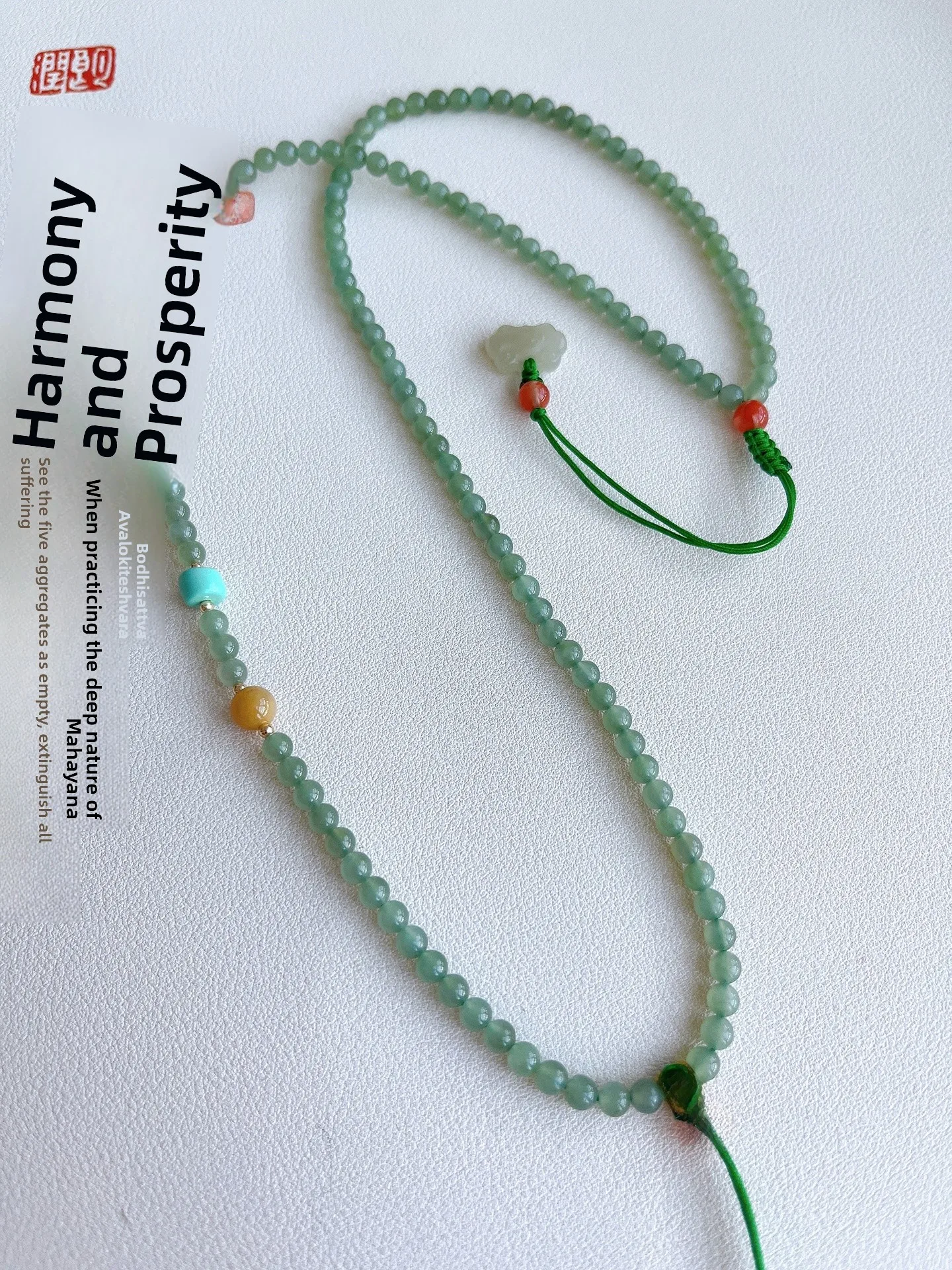 collier-en-turquoise-naturelle-avec-cordon-tresse-pendentif-gourd-des-quatre-belles-boussole-des-huit-tresors-et-boucle-de-la-paix