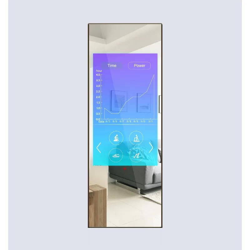 

Интерактивное фитнес-зеркало Smart Fitness Mirror: Волшебное фитнес-зеркало Android с сенсорным экраном (настенное/вертикальное)