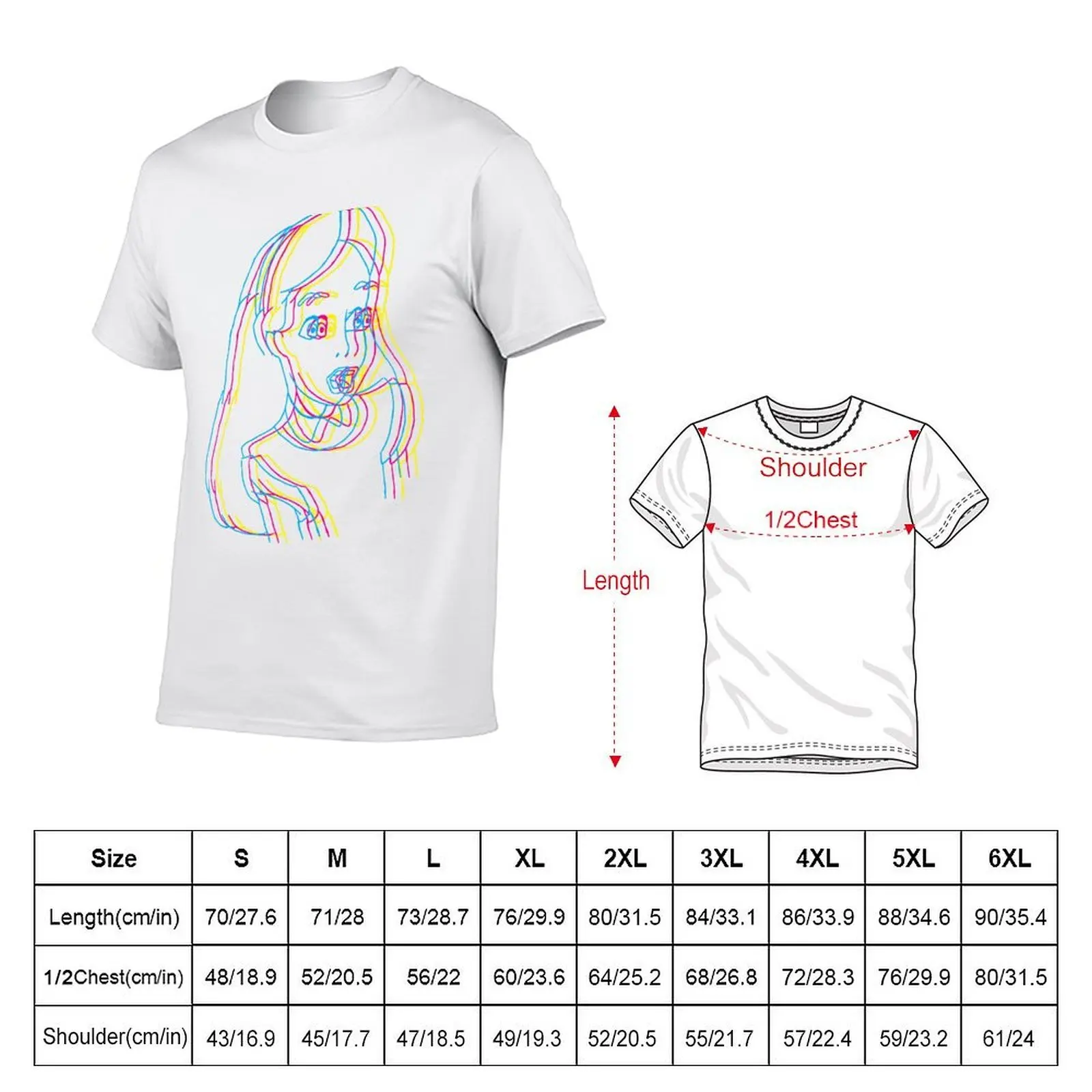 Waking up in Wonderland CMY T-Shirt man t shirt custom t shirt t shirts for men
