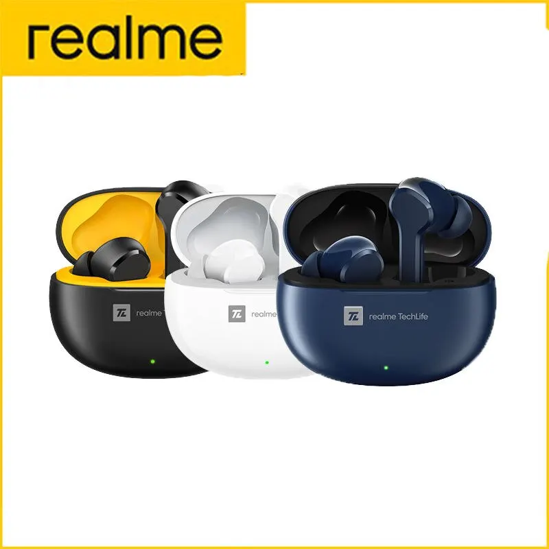 Bluetooth Realme-T100ワイヤレスヘッドセット,防水,28時間のバッテリー寿命,ipx5,5.3