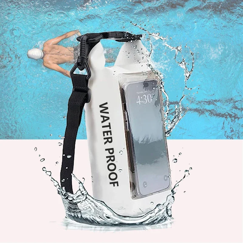 

2L/5L Dry Bag Touch Screen Waterproof Bags For Trekking Drifting Rafting Surfing Kayak Camping Equipment Outdoor Sports Bags