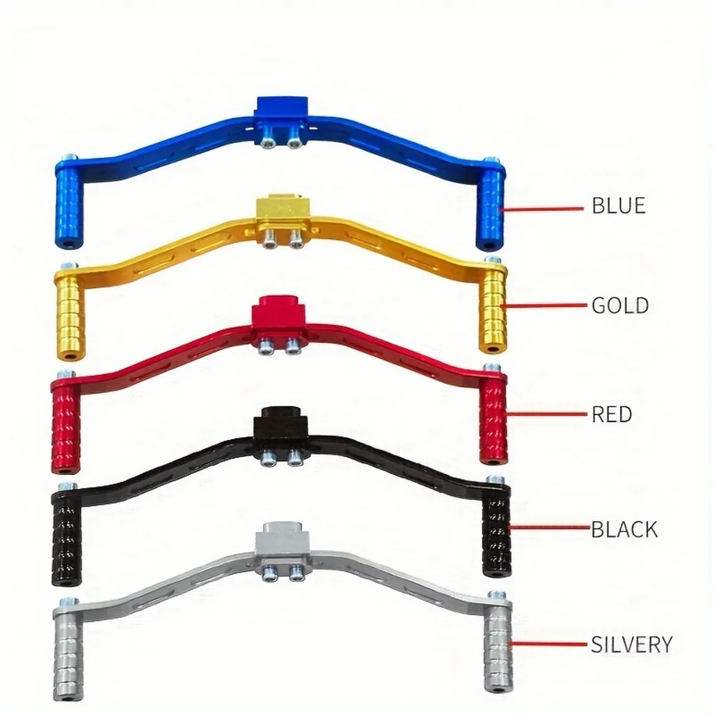 Motorcycle Aluminum Alloy Shift Lever, Polished Surface, Adjustable Double Suspension Shift Lever, High-Quality Motorcycle Parts