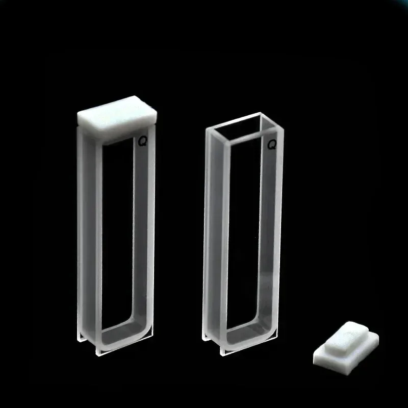 Quartz Absorption Cells 5 mm Quartz Cuvette ( Liquid Sample Cell ) 1.7 ml For Spectrophotometer Frit Sintering Technology 2/PK