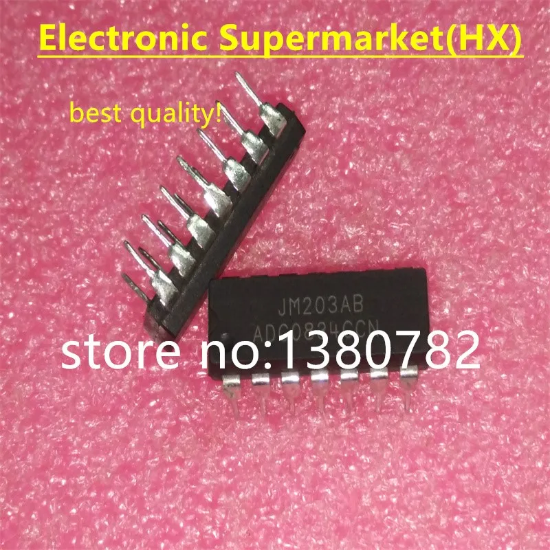 Free Shipping 10pcs-50pcs/lots ADC0834CCN DIP-14 New Chip In stock!