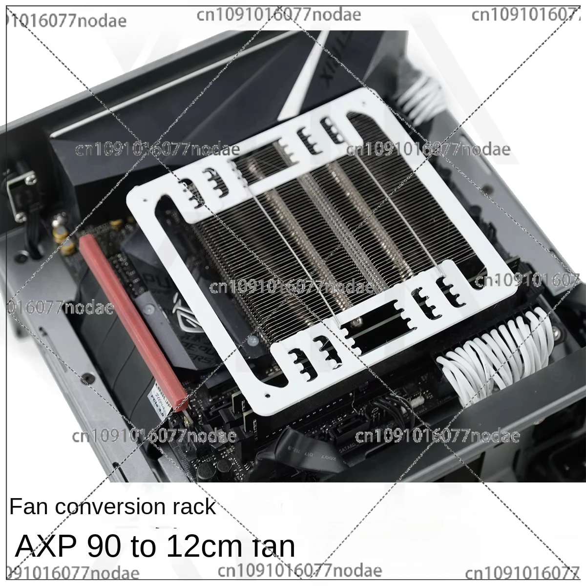 【 Omnidirectional fan conversion frame 】, axp90 X47 X53 fan adapter 9-12cm metal down pressing ITX