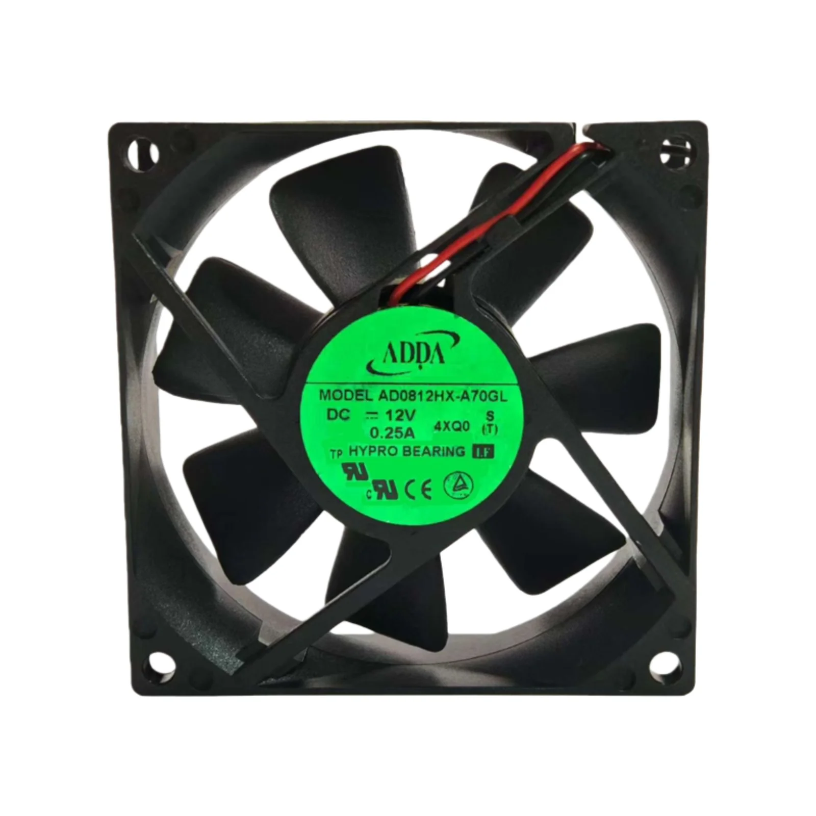 ل ADDA AD0812HX-A70GL 80x80x25 مللي متر تيار مستمر 12 فولت 0.25A HYPRO تحمل مروحة التبريد 3000 دورة في الدقيقة 40.26CFM منخفضة الضوضاء مروحة صناعية #2