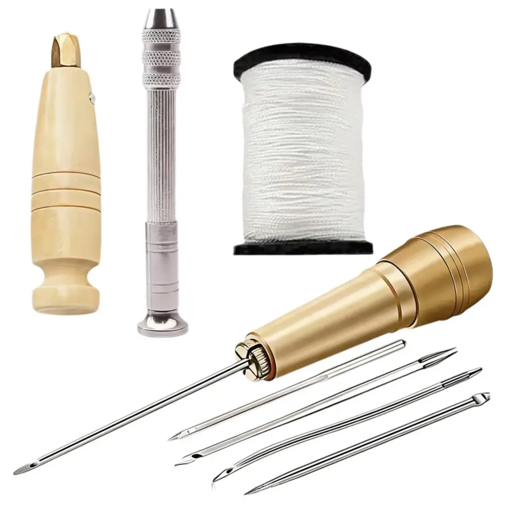 DIY Leather Sewing Awl Needle Set Leather Heavy Duty Sewing Kit for Hand Stitching  Sofa Shoe Backpack Craft Sewing tool