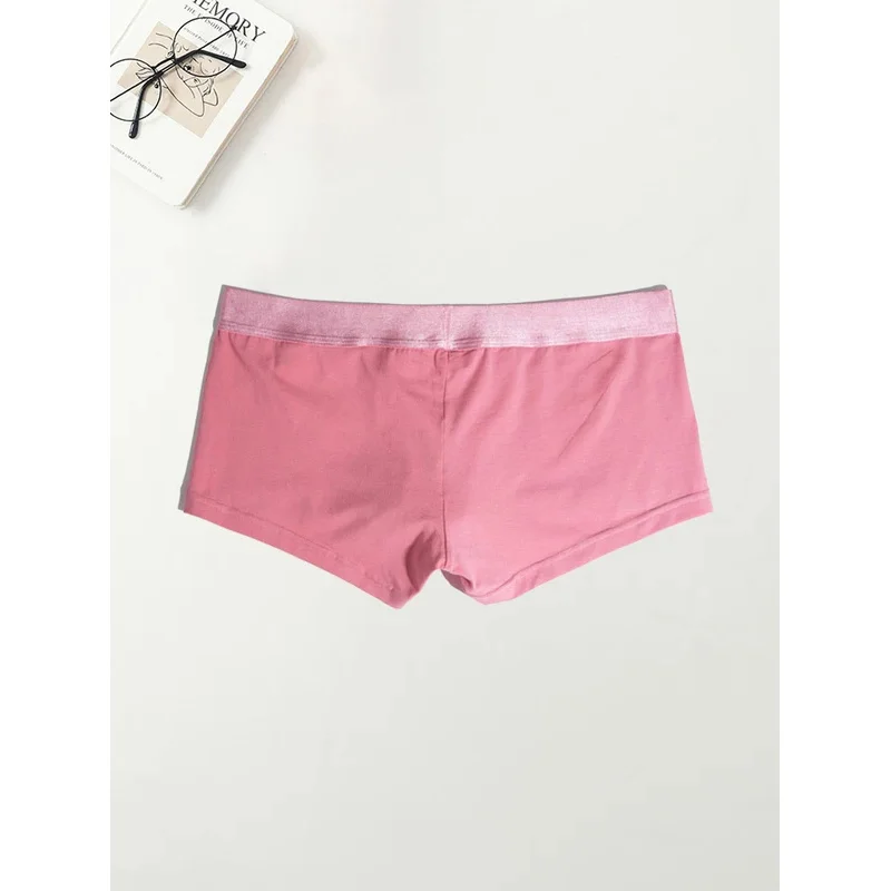 1PC men's flat-angle underwear fashionable men's casual sports basic style underwear men's mid-waist comfortable Boxer Briefs