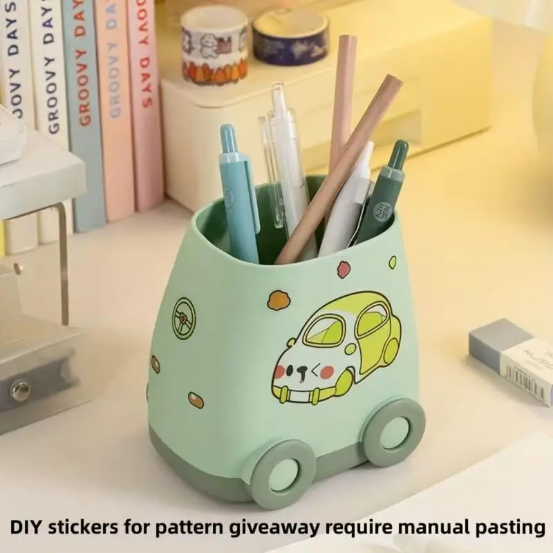 Large Capacity Car Shaped Pencil Case, Durable PP Material, Fashion Desktop Storage Box, Suitable for Students and Office Use