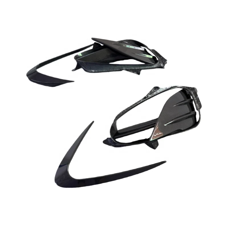 

Высококачественные боковые воздухозаборники и решетка заднего крыла из сухого карбона в стиле M для Ferrari SF90