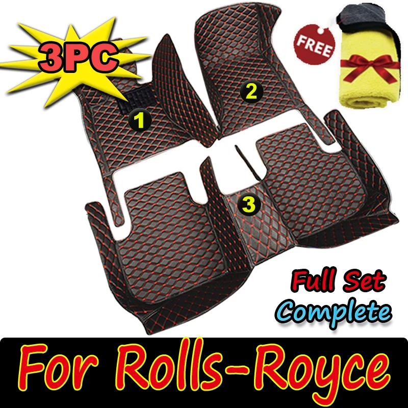 Car Floor Mats For Rolls-Royce Ghost Cullinan Dawn Silver Spur Phantom Drophead Coupe Phantom Wraith Car Accessories