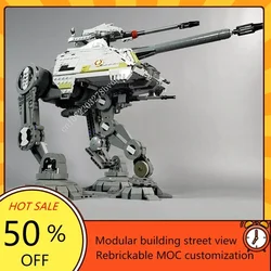 Space War Weapon AT-AP Walker  MOC SpaceShip Battle Model Building Blocks Architecture DIY Education Assembly Model Toys Gifts