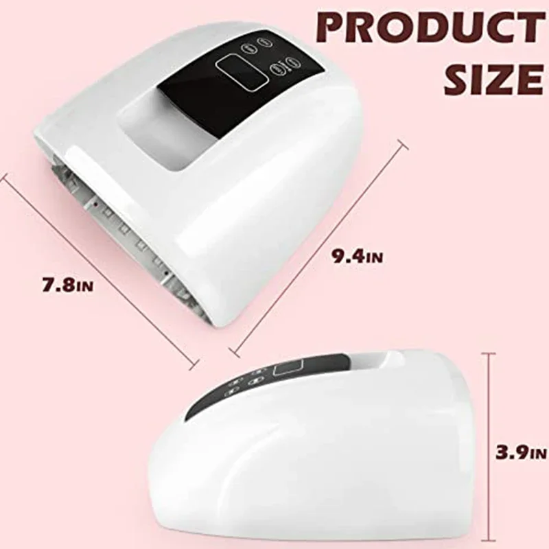 Battery Powered Rechargeable Nail Lamp with Mirror Bottom Cordless Gel Polish Dryer UV Light for Nails Wireless Nail UV LED Lamp