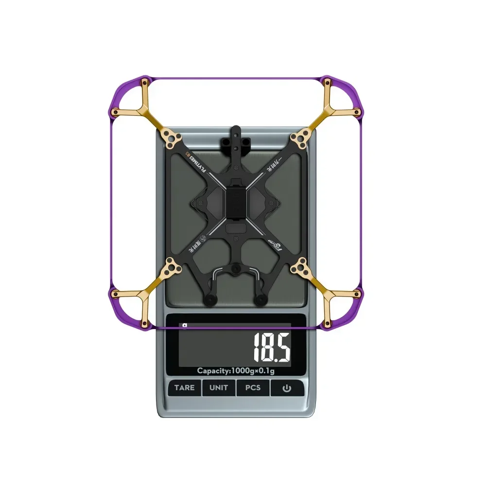 FLYWOO Flytimes 85 Frame Kit - Compatible with O3lite/O4/O4PRO High Strength Carbon Fiber Lightweight for FPV Drone Racing Frees
