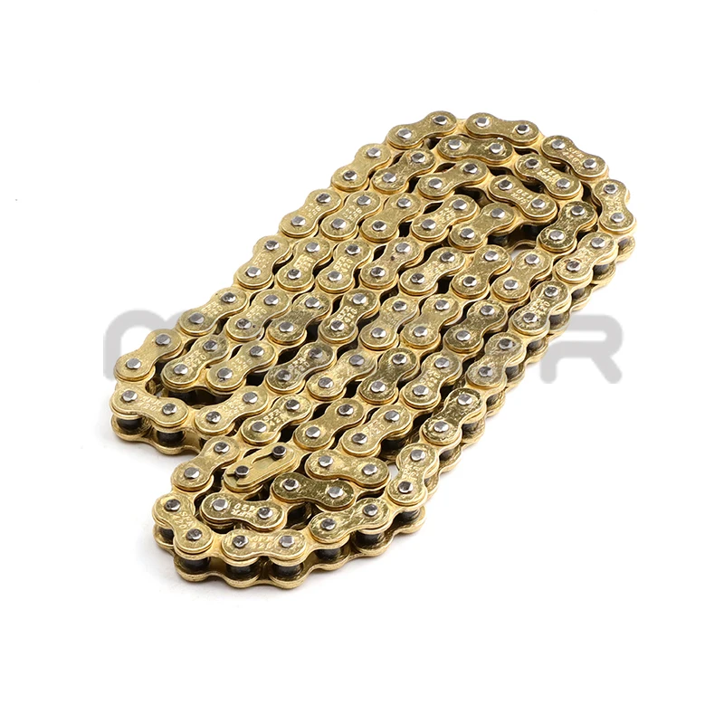 Gold 420 Chains 104L/110L Links Motorcycle Drive Chain Link For 50cc-150cc ATV Quad Pit Dirt Bike Motocross Parts