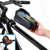 Bicycle Phone Bag Waterproof Bike Bag Waterproof Eva Hard Shell Bike Phone Bag for Cycling Touchscreen Front Frame for Road