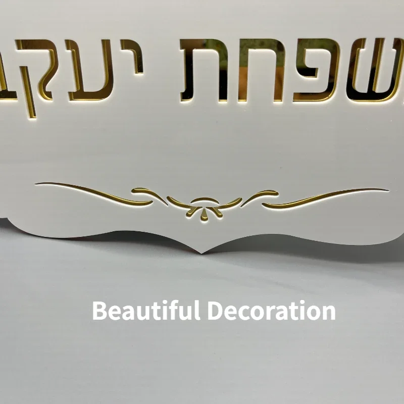 Acrylic Modern Door Plates with Sticker or Magnet Customized Family Name House Number for Hotel Flats Apartment with Decoration