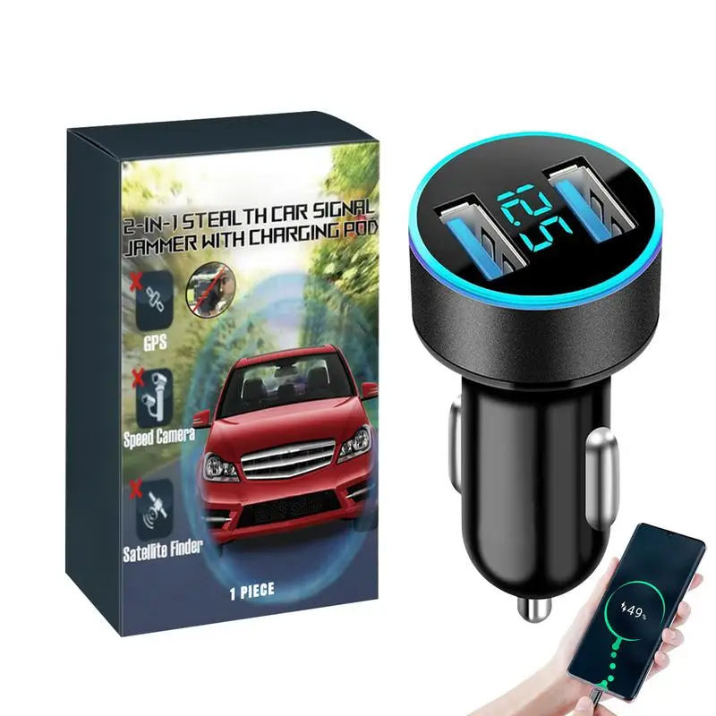 

Dual-Port Car Charger USB Ports Fast Charging Car Adapter Automotive Interier Electronics Charger For Headphones Cell Phone