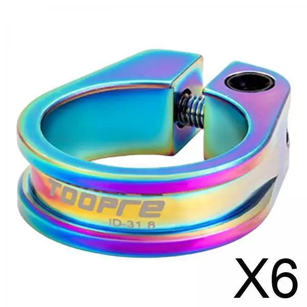 

6x зажим для подседельного штыря велосипеда из алюминиевого сплава с ЧПУ для езды на велосипеде и спорта